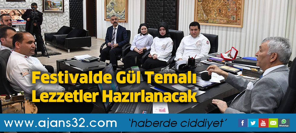 Festivalde Gül Temalı Lezzetler Hazırlanacak