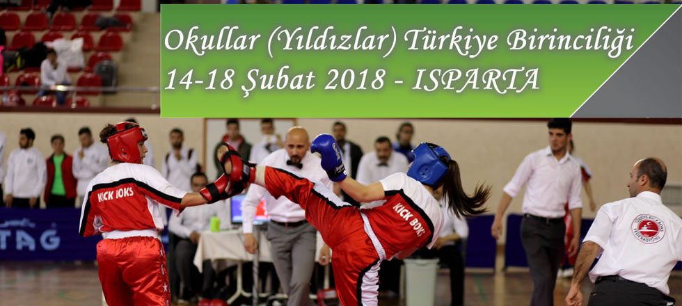 Kick Boks Yıldızlar Türkiye Müsabakaları Isparta'da Yapılacak