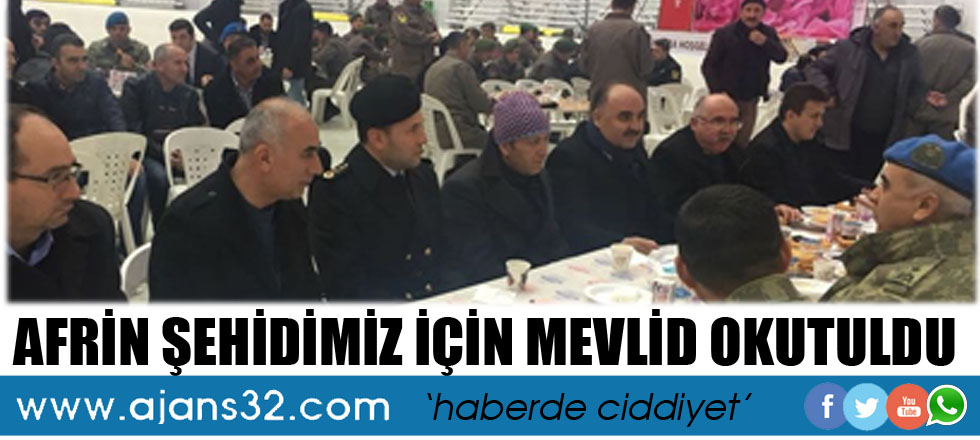 Afrin Şehidimiz İçin Mevlid Okutuldu