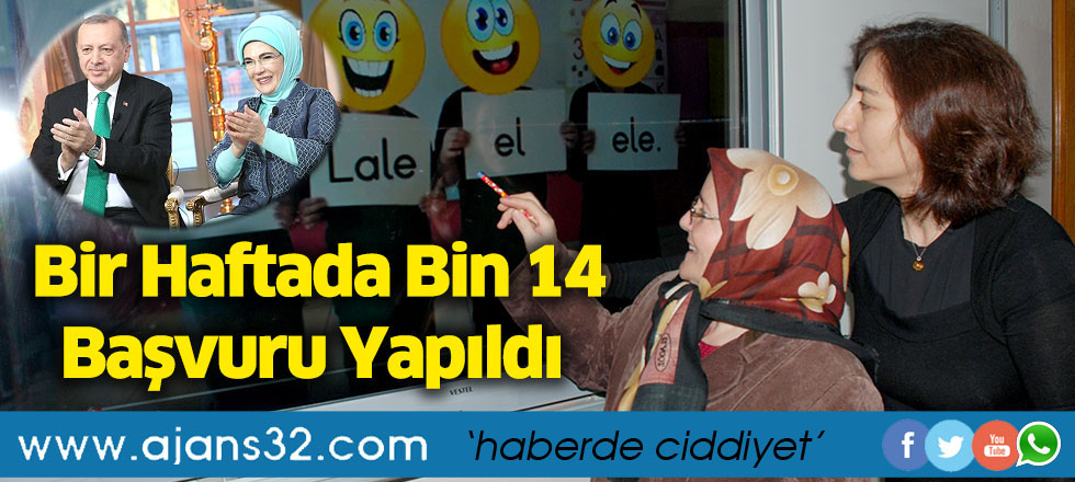 Bir Haftada Bin 14 Başvuru Yapıldı