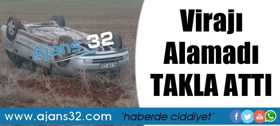 Virajı Alamadı Takla Attı