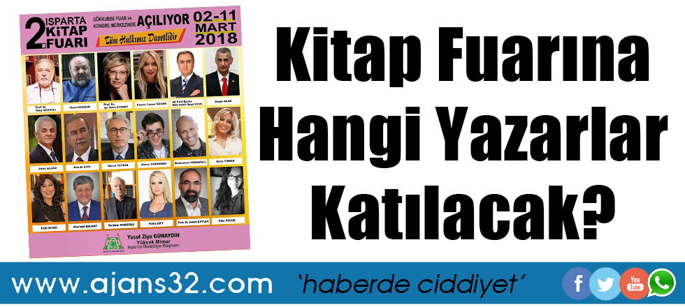 Kitap Fuarına Hangi Yazarlar Katılacak?