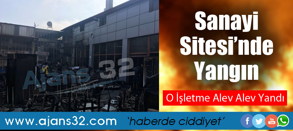 Sanayi Sitesinde Yangın
