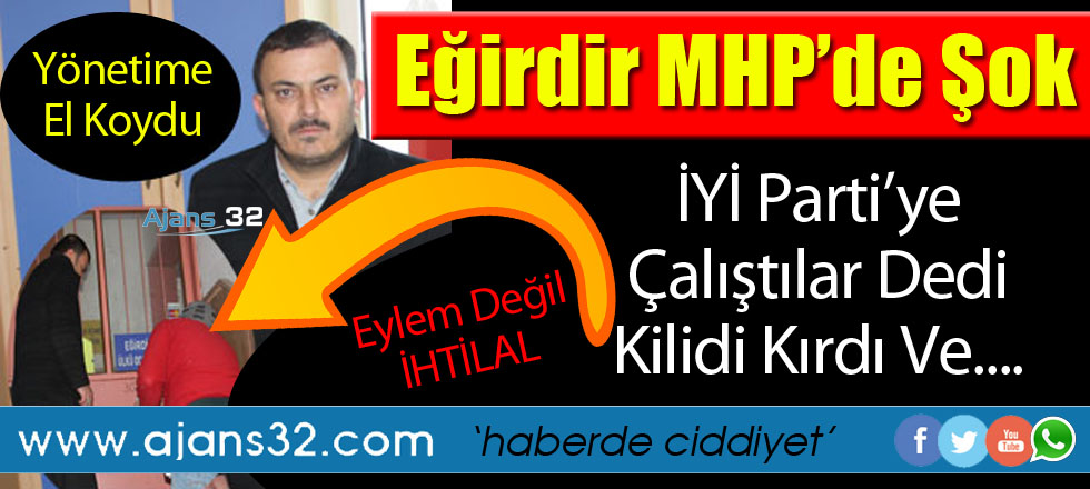 Parti Binasının Kilidi Kırdı Yönetime El Koydum Dedi!