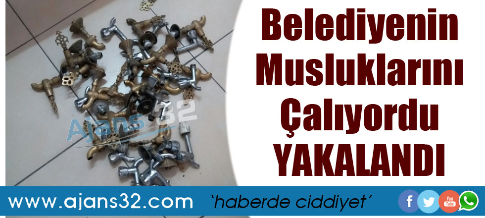 Çeşme Hırsızı Yakalandı