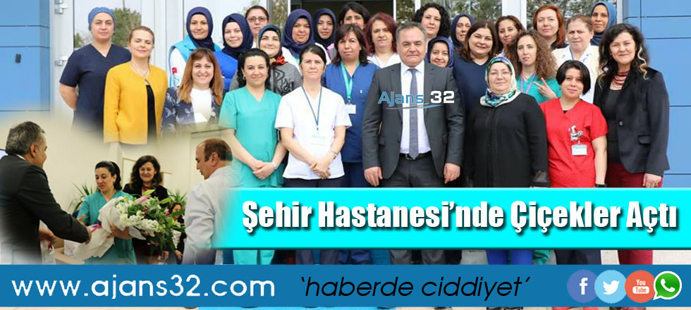 Şehir Hastanesi'nde Çiçekler Açtı