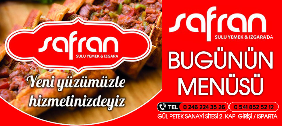 Safran'da Günün Menüsü!
