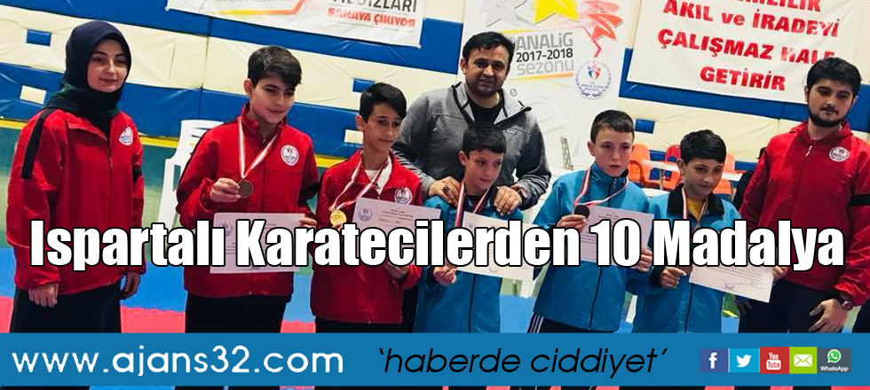 Ispartalı Karatecilerden 10 Madalya