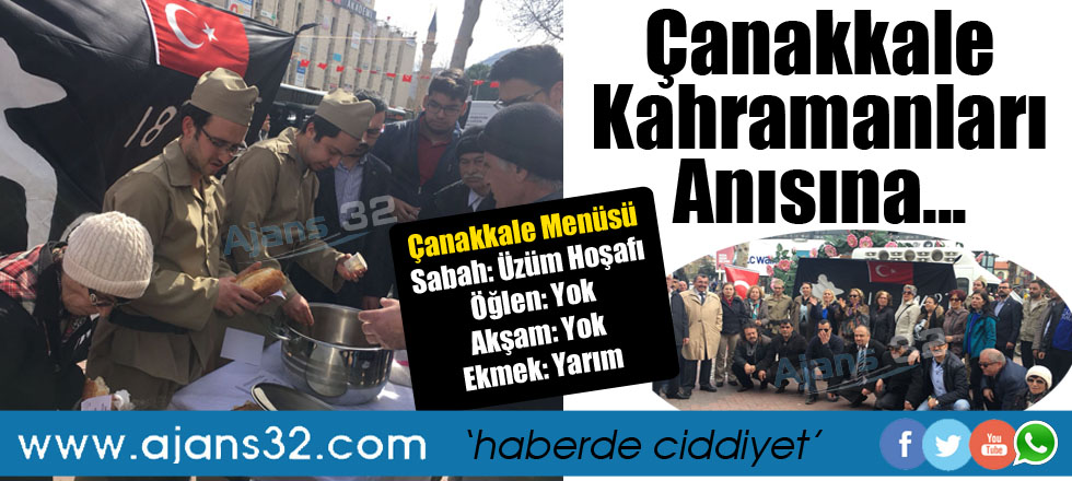 Çanakkale Kahramanları Anısına Hoşaf Ekmek İkramı