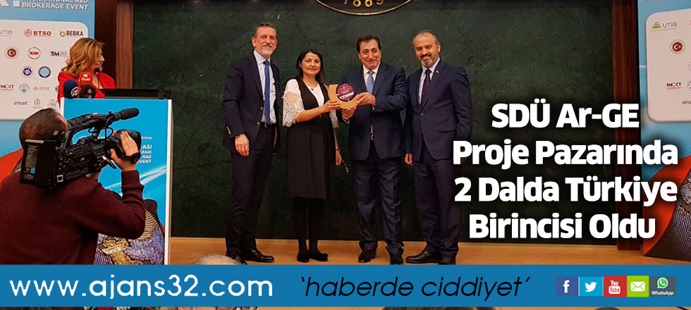 SDÜ Ar-GE Proje Pazarında 2 Dalda Türkiye Birincisi Oldu