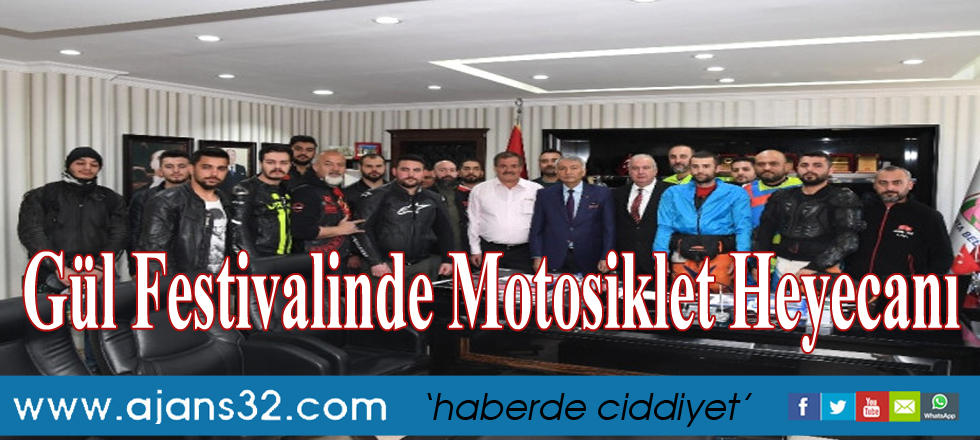 Gül Festivalinde Motosiklet Heyecanı
