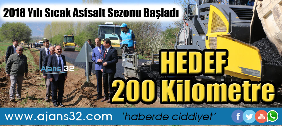 2018 Yılı Sıcak Asfsalt Sezonu Başladı