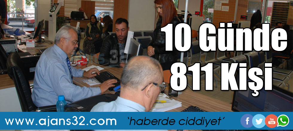 10 Günde 811 Kişi