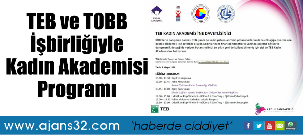 TEB ve TOBB İşbirliğiyle Kadın Akademisi Programı