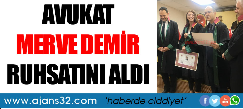 Avukat Merve Demir Ruhsatını Aldı