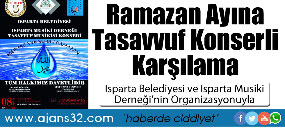 Ramazan Ayına Tasavvuf Konserli Karşılama