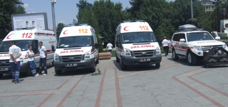 Isparta'da 1'i kar Paletli 4 Ambulans Hizmete Başladı