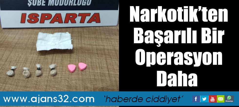 Narkotikten Başarılı Bir Operasyon Daha