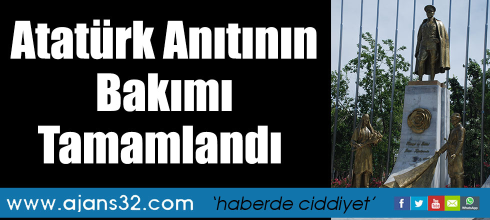 Atatürk Anıtının Bakımı Tamamlandı