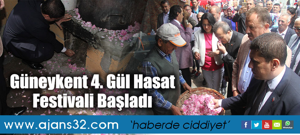 Güneykent 4. Gül Hasat Festivali Başladı