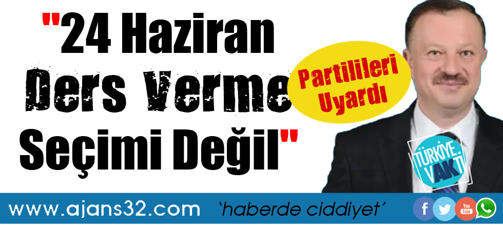 Recep Özel Partilileri Uyardı!