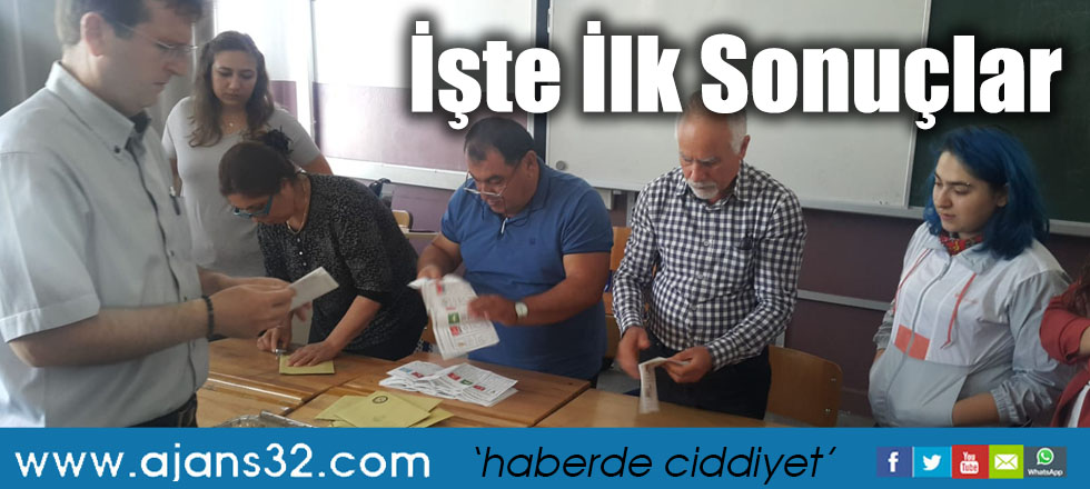 İşte İlk Sandıklardan Çıkan Sonuçlar