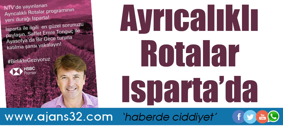 Ayrıcalıklı Rotalar Isparta'da
