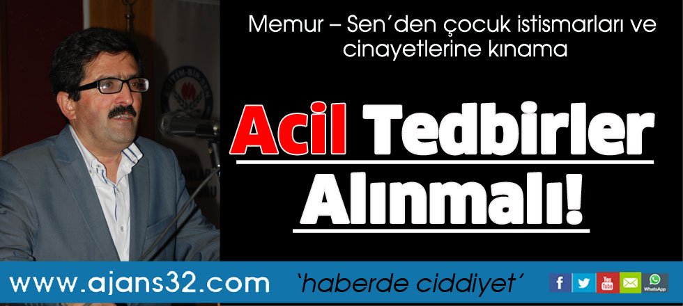 Acil Tedbirler Alınmalı!