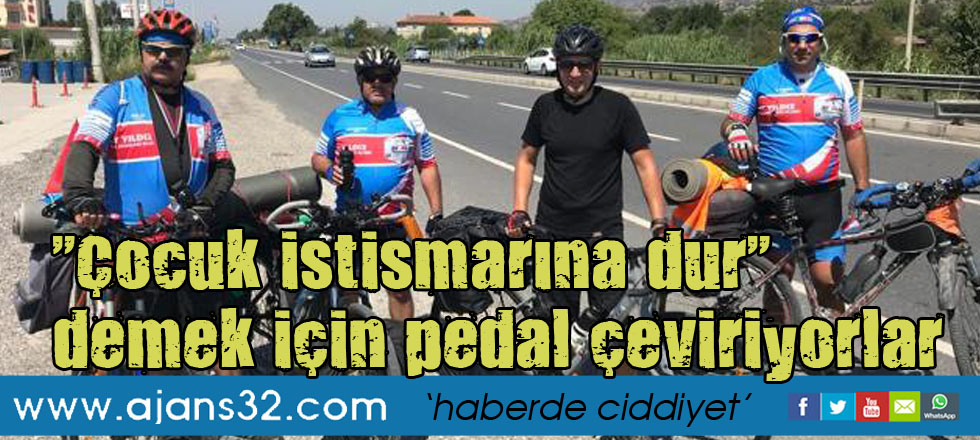 "Çocuk İstismarına Dur" Demek İçin Pedal Çeviriyorlar