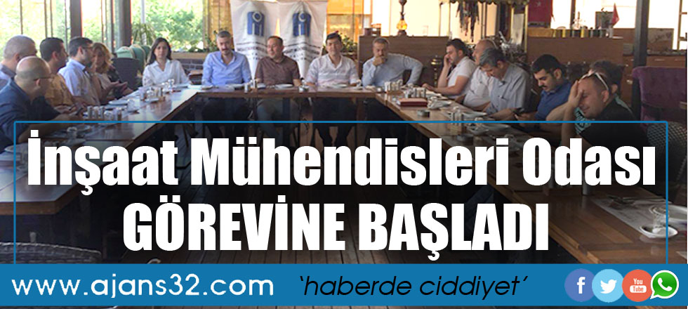 İnşaat Mühendisleri Odası Görevine Başladı