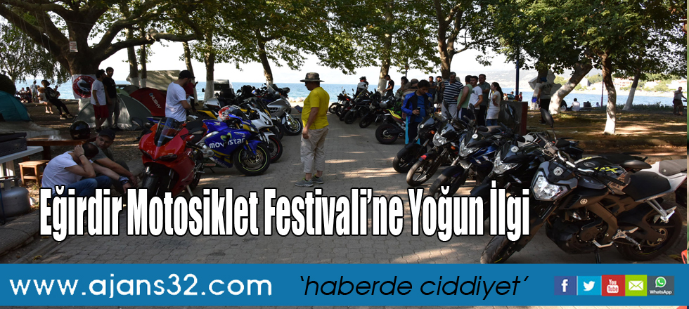 Eğirdir Motosiklet Festivali’ne Yoğun İlgi