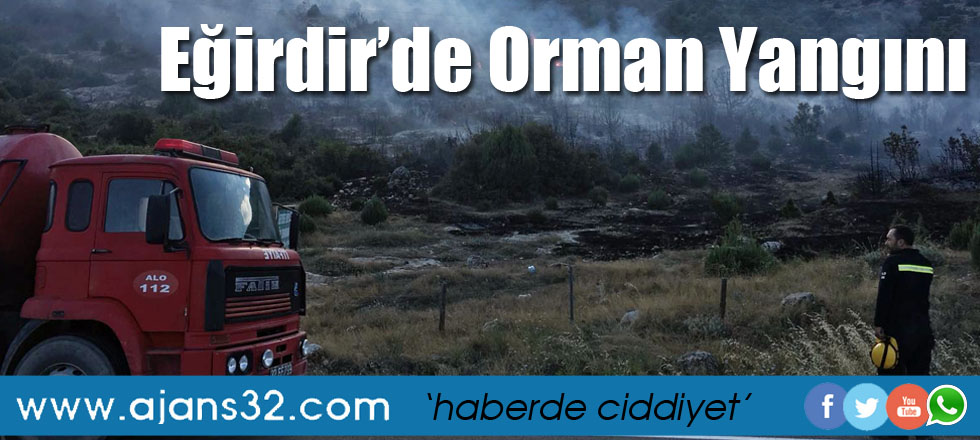 Eğirdir'de Orman Yangını