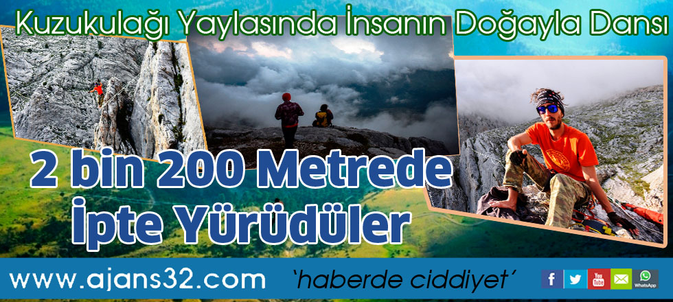 2 bin 200 Metrede İpte yürüdüler