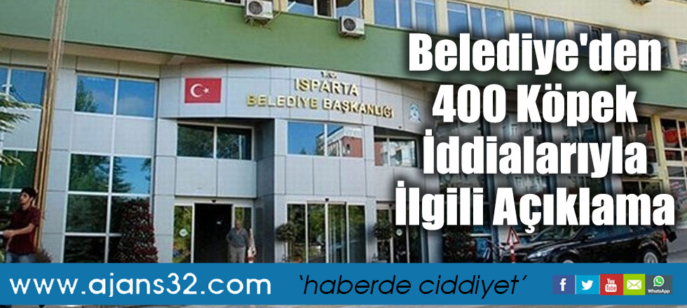 Belediye'den 400 Köpek İddialarıyla İlgili Açıklama