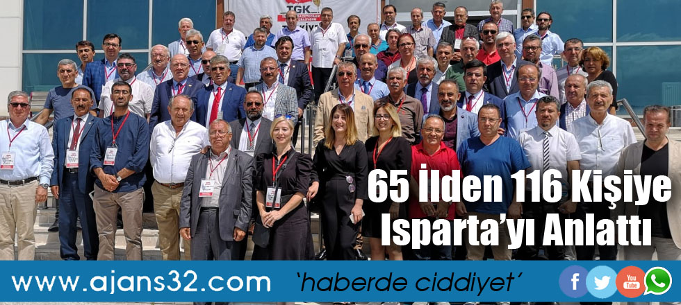 65 İlden 116 Kişiye Isparta’yı Anlattı