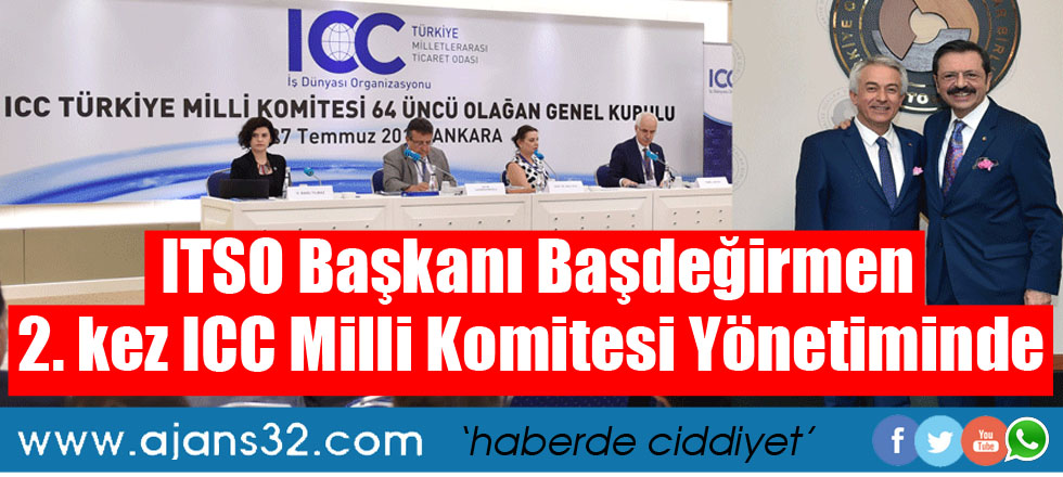 Başdeğirmen 2. kez ICC Milli Komitesi Yönetiminde