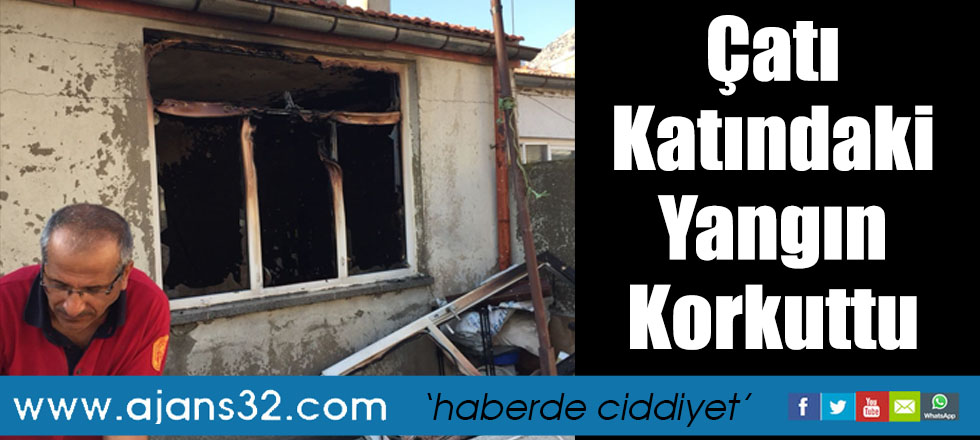 Çatı Katındaki Yangın Korkuttu