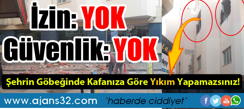 Şehrin Göbeğinde Güvenliksiz ve İzinsiz!