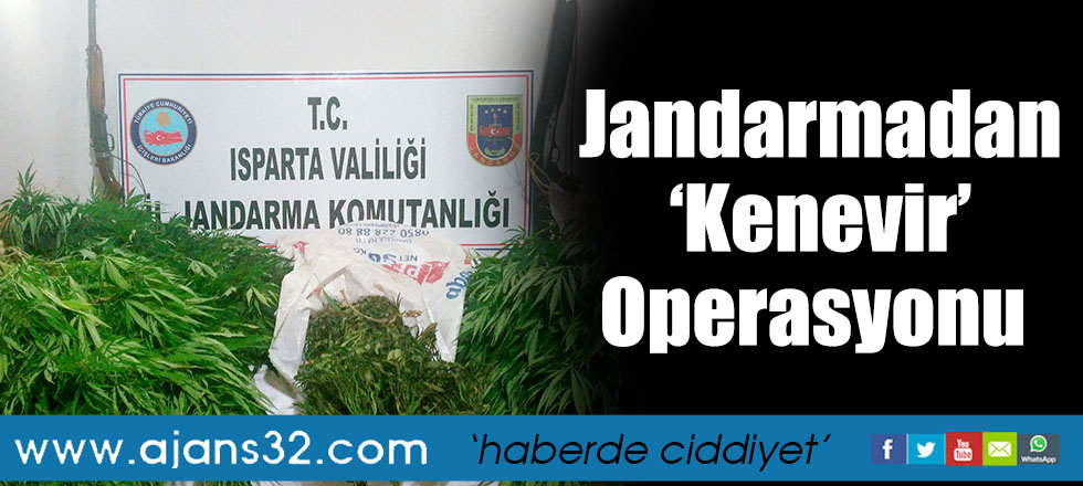 Jandarmadan ‘Kenevir’ Operasyonu