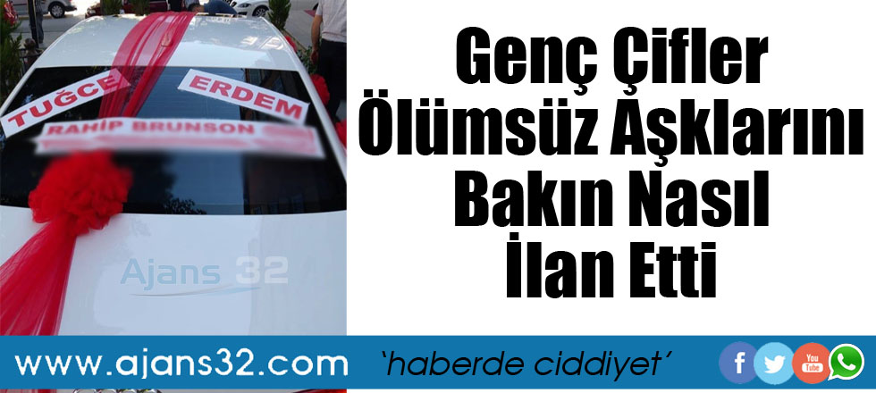 Genç Çiftler Ölümsüz Aşklarını Bakın Nasıl İlan Etti