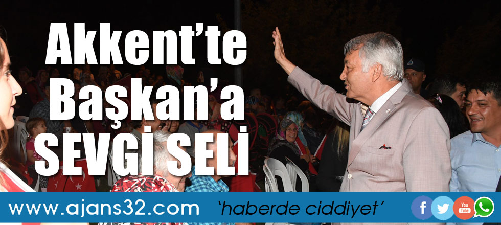 Akkent'te Başkan'a Sevgi Seli