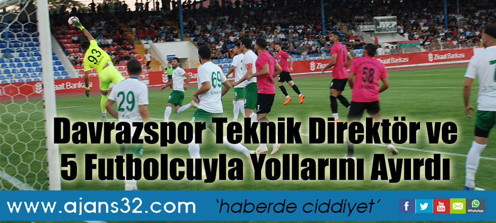 Davrazspor Teknik Direktör ve 5 Futbolcuyla Yollarını Ayırdı