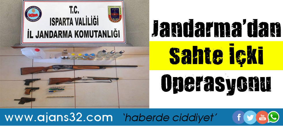 Jandarma'dan Sahte İçki Operasyonu