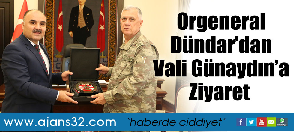 Orgeneral Dündar’dan Vali Günaydın’a Ziyaret