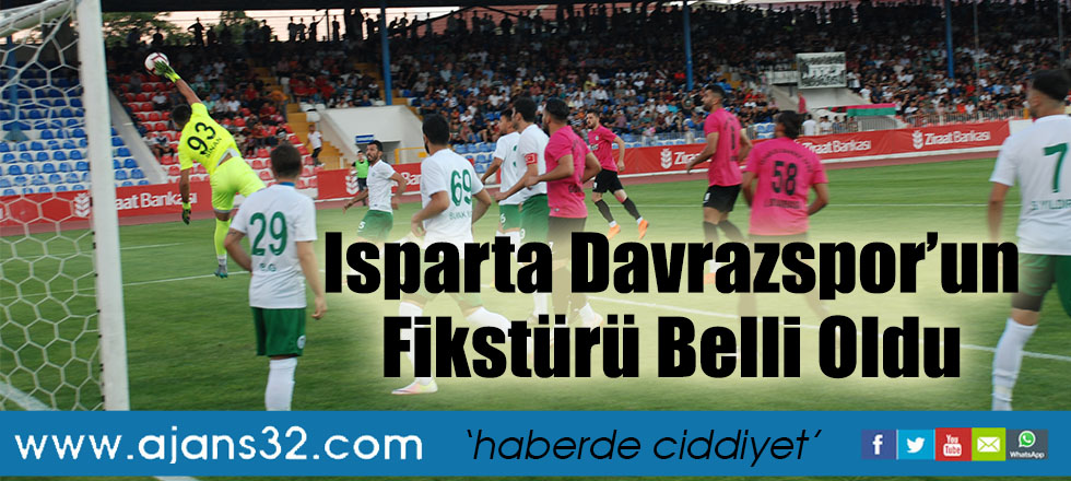 Isparta Davrazspor’un Fikstürü Belli Oldu