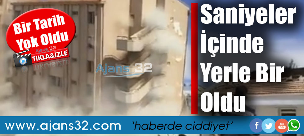 Saniyeler İçinde Yerle Bir Oldu!