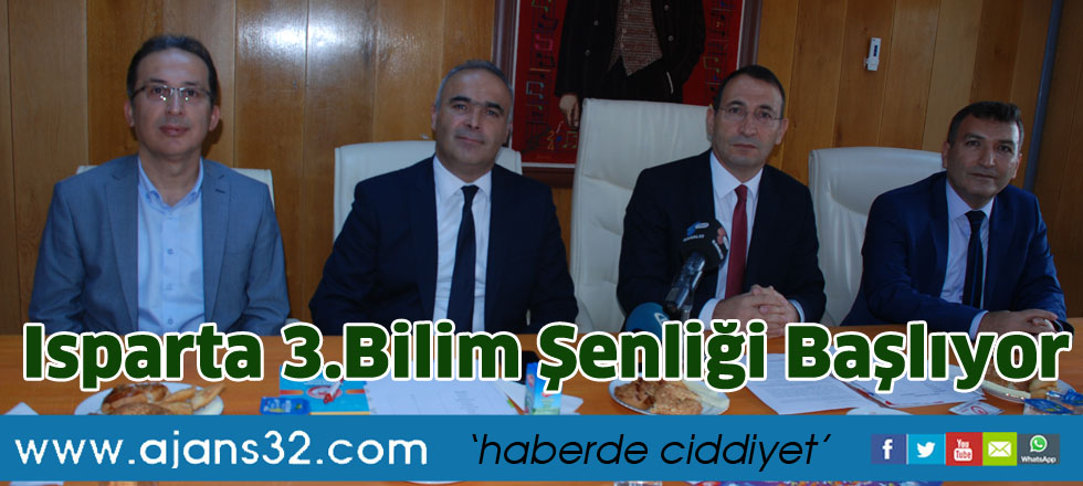 Isparta 3.Bilim  Şenliği başlıyor