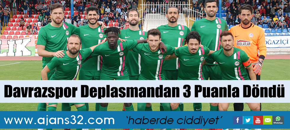 Isparta Davrazspor Deplasmandan 3 Puanla Döndü