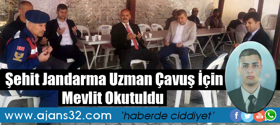 Şehit Jandarma Uzman Çavuş İçin Mevlit Okutuldu