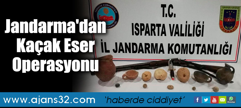 Jandarma'dan Kaçak Eser Operasyonu